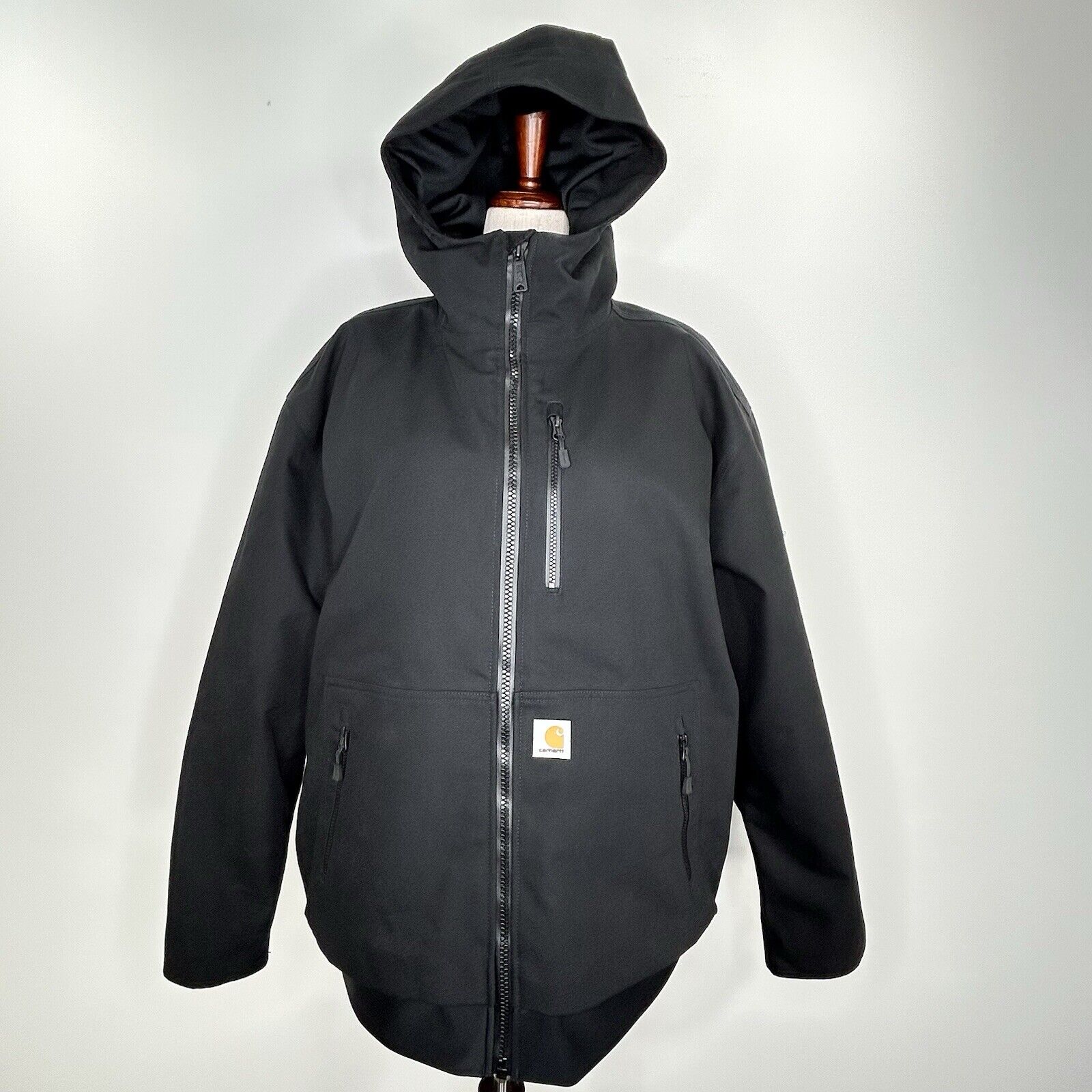 Carhartt Jacket Men 2xl Black Duck Canvas Storm Defender Sawtooth Insulated Coat